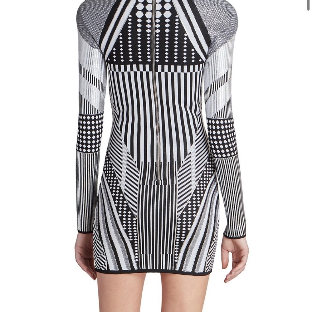 Balmain Jacquard-Knit Pattern Minidress - Picture 6 of 6